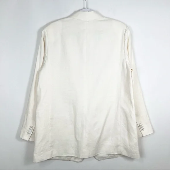 Everlane The Oversized Blazer in Linen in Bone Cream Size 12 Office - Picture 14 of 14